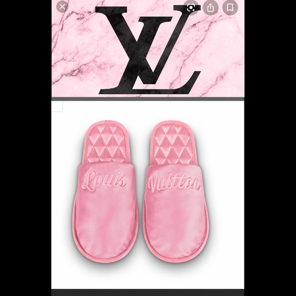 SOLD‼️🎉🥳2XHP🎉🥳 Louis Vuitton gorgeous pink slippers - Picture 12 of 12